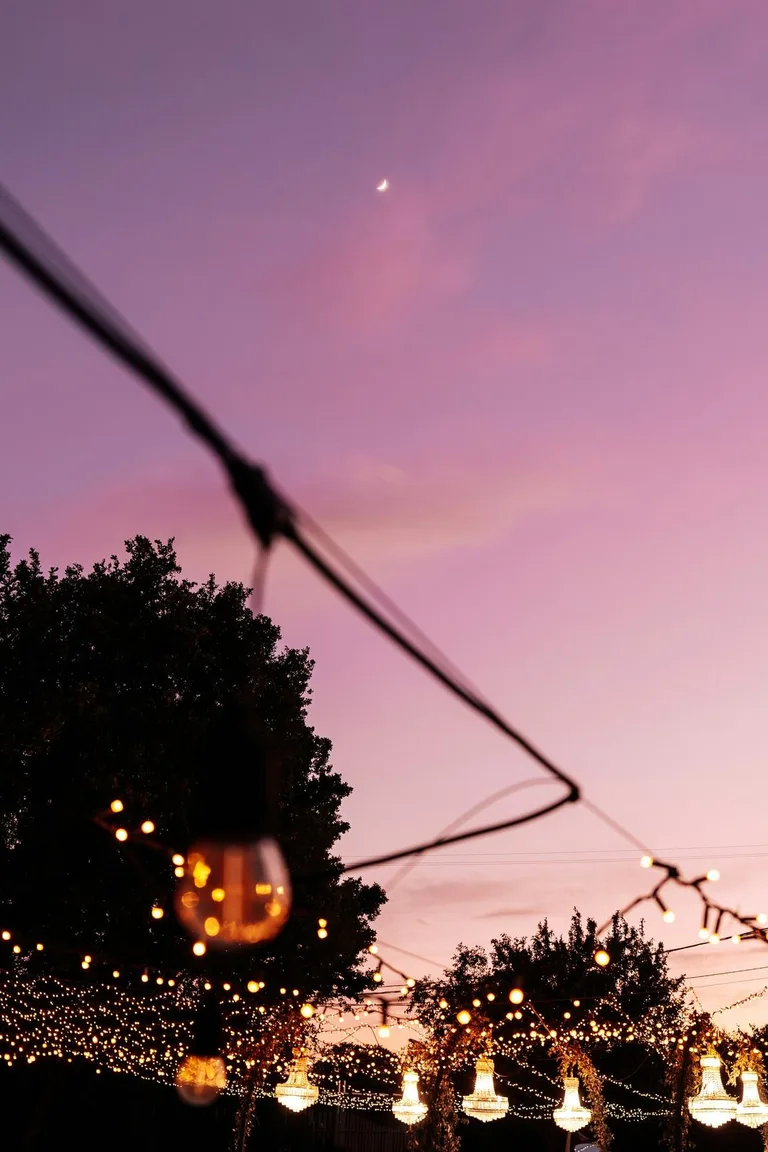 Wine country at sunset