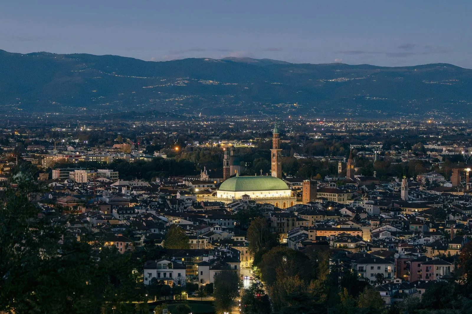 Vicenza at dusk