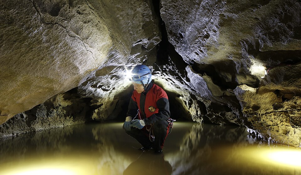 Guided cave exploration inside Buso della Rana in Monte di Malo, Vicenza